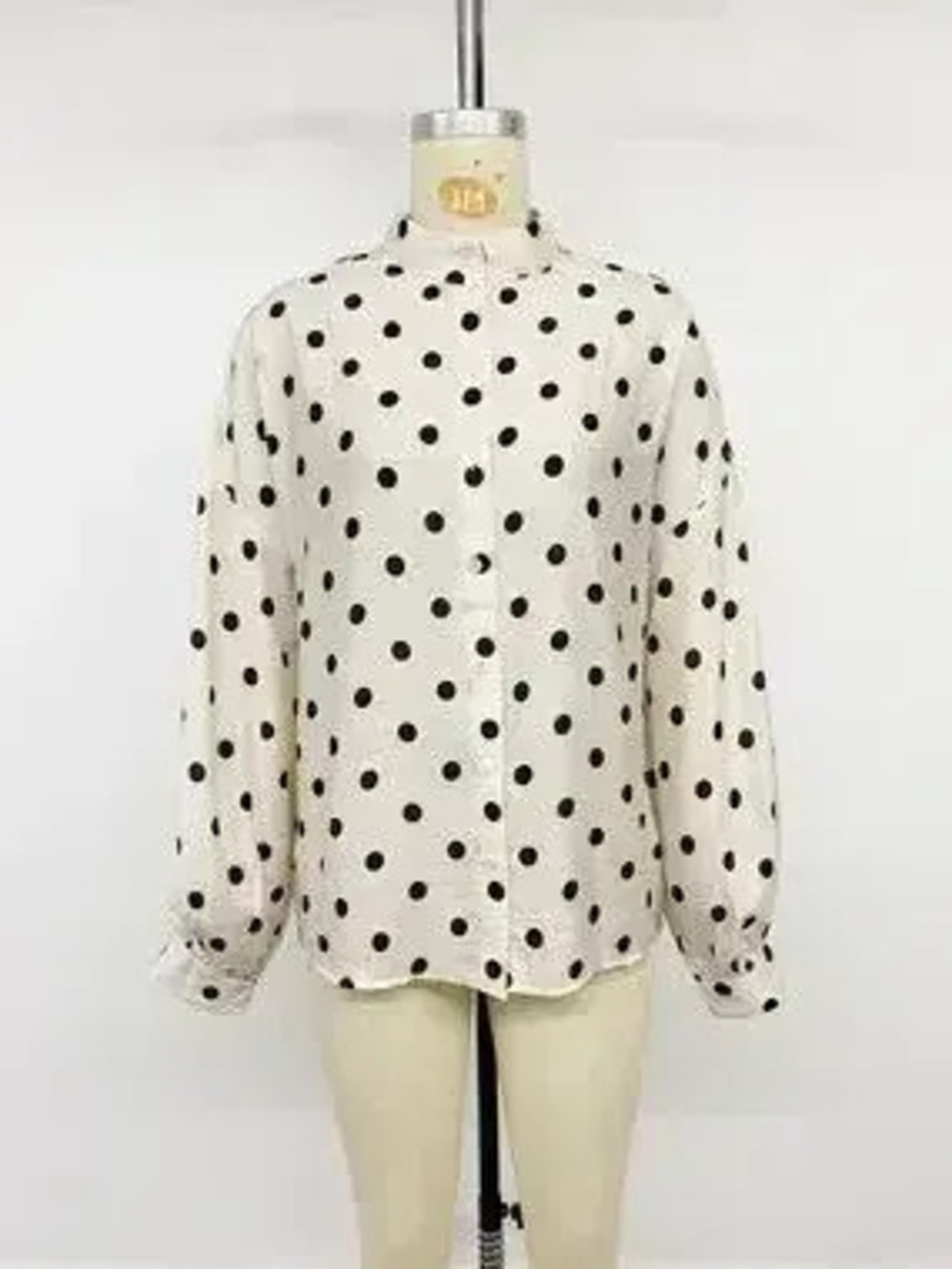 Polka Dot Button-Up Shirt - Picture 6 of 9